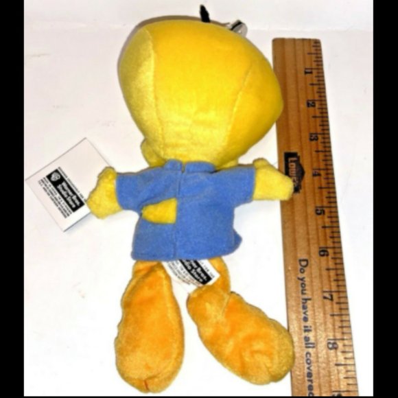 Tweety Bird Bean Bag Plush Toy Warner Bros Studio Store 1998 "...too CUTE" NWT - Picture 8 of 8
